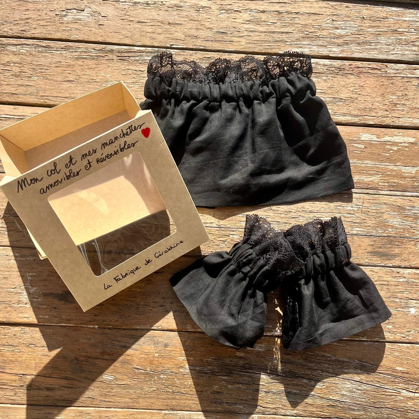 Col amovible dentelle noire 1