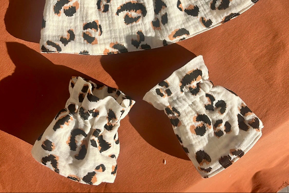 Manchettes amovibles léopard