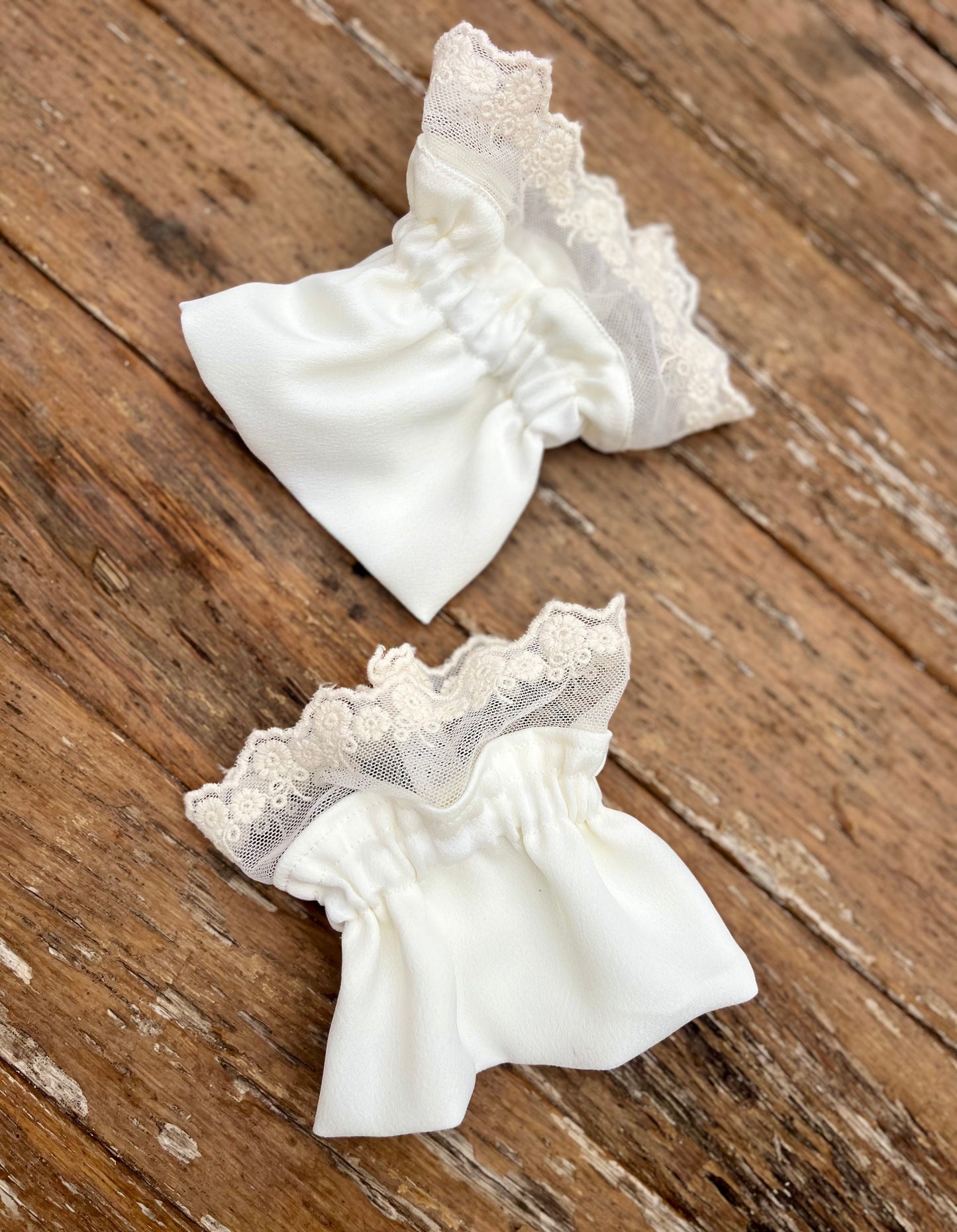 Manchettes amovibles dentelle ivoire3