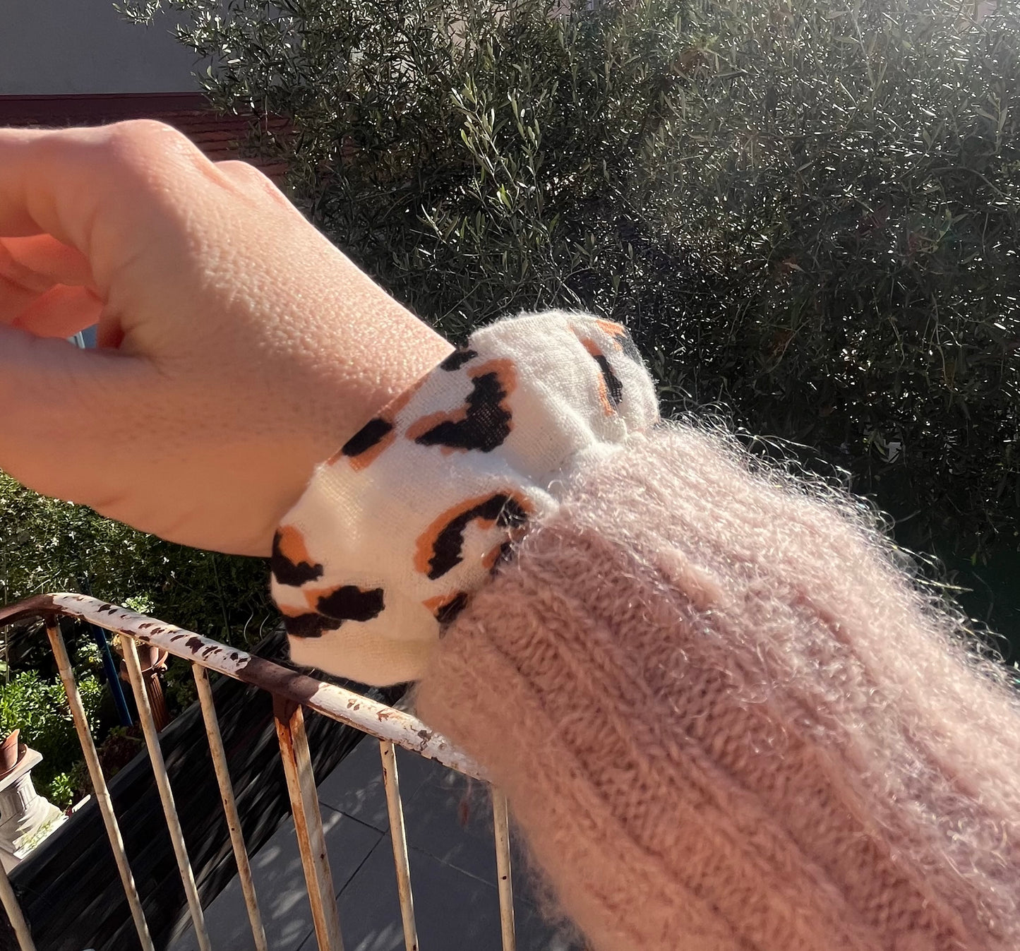 Manchettes amovibles léopard