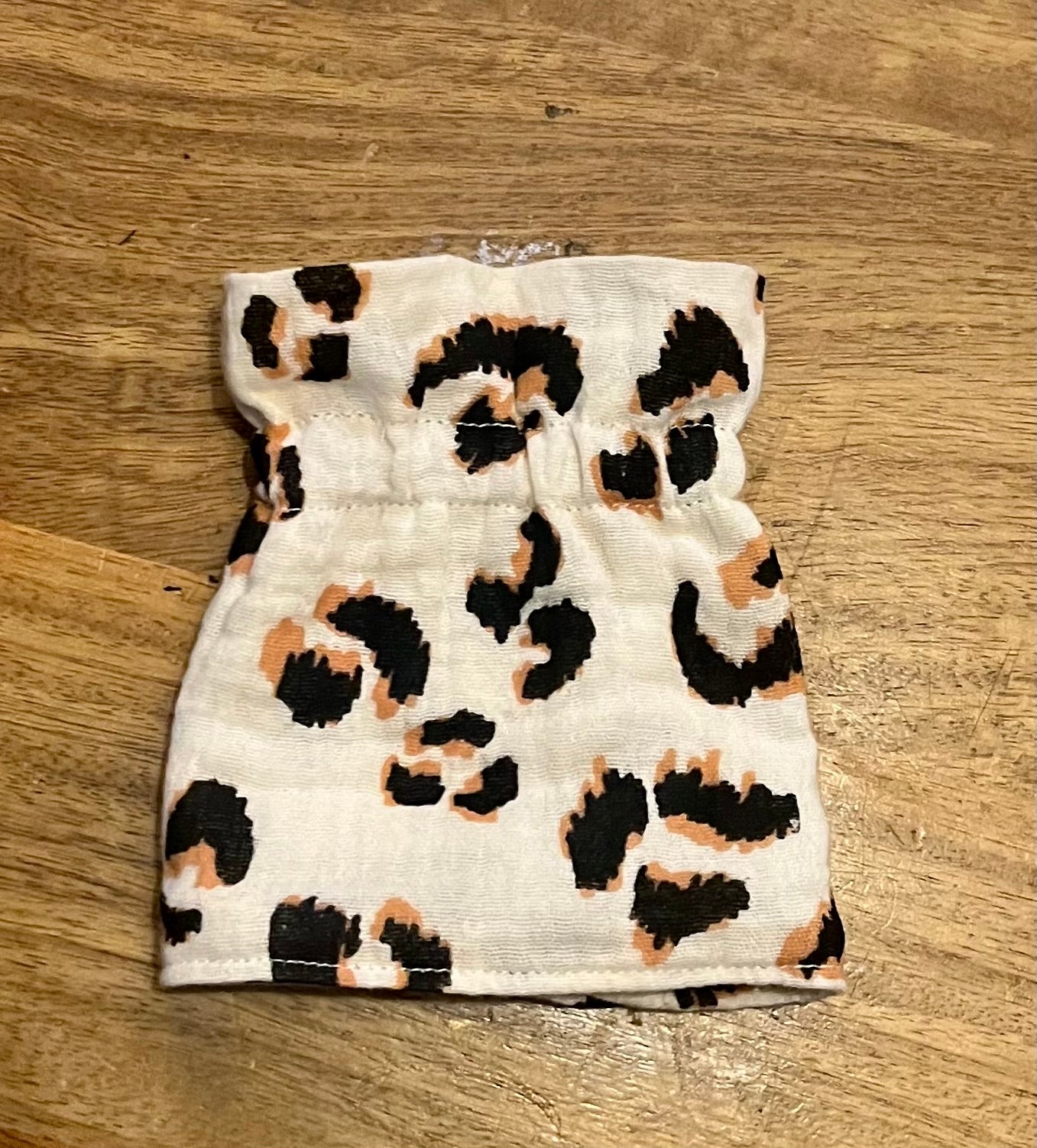 Manchettes amovibles léopard