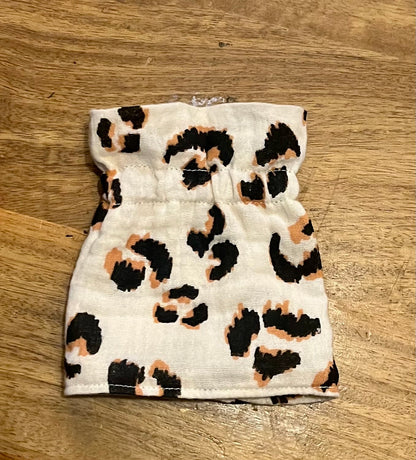 Manchettes amovibles léopard