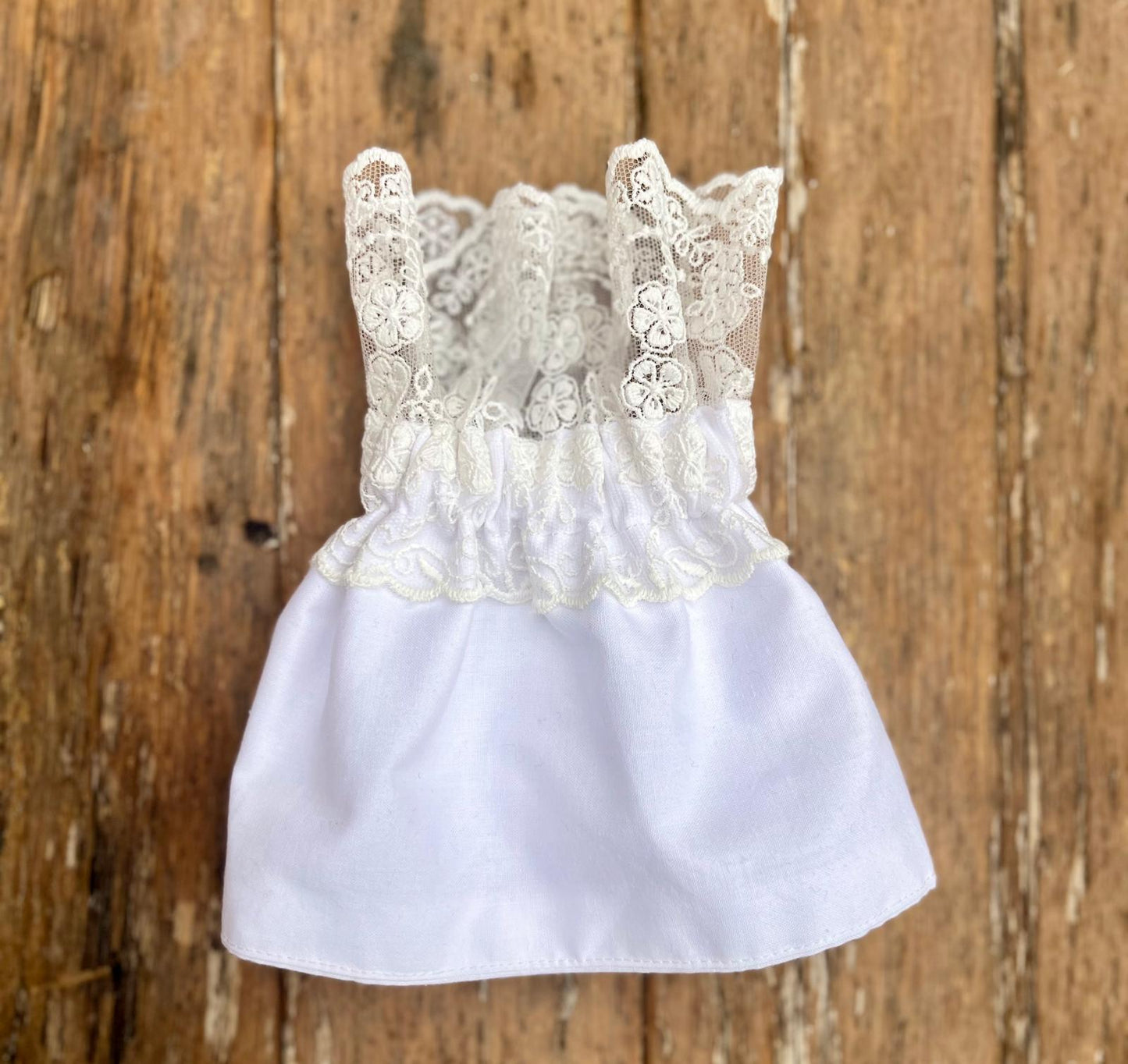 Manchettes amovibles dentelle1 ivoire et réversibles