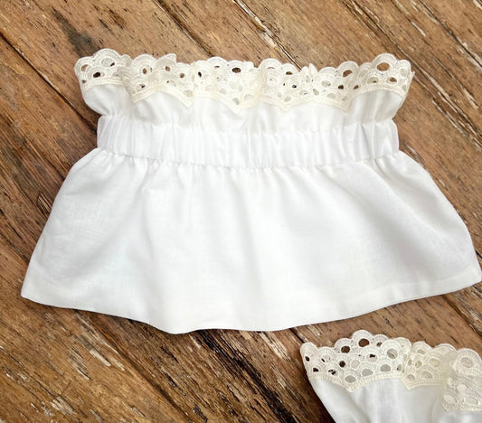 Col amovible dentelles2 ivoire