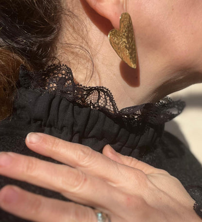 Col  amovible  dentelle noire 1